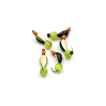 Мормышка вольфрамовая безнасадочная "ЯМАН" Нимфа широкая №3, 0,65 г, кошачий глаз сверленый, Латунь