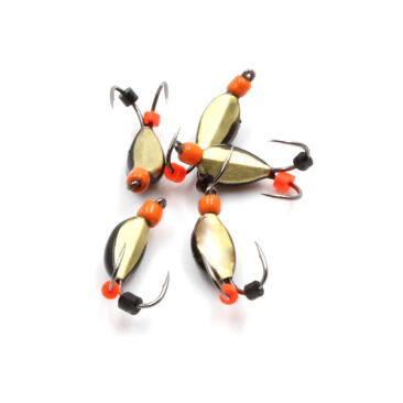 Мормышка вольфрамовая безнасадочная "ЯМАН" Нимфа коза узкая №2, 0,6 г, Латунь