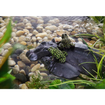 Остров Exo Terra для акватеррариума Семья бегемотов