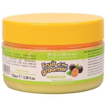 1л Восстанавливающая маска ISB Fruit of the Groomer Maracuja для длинной шерсти с протеинами