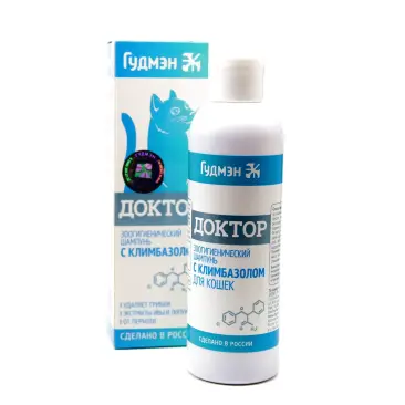 Шампунь Гудмэн "Доктор" с климбазолом для кошек, 200мл