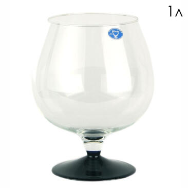 Аквариум Бокал Черная ножка 1л