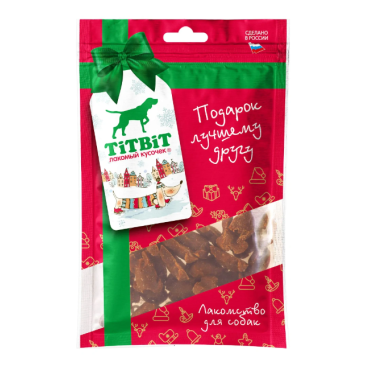 80гр Лакомство TitBit для собак Курочки ароматные (новогодняя коллекция)