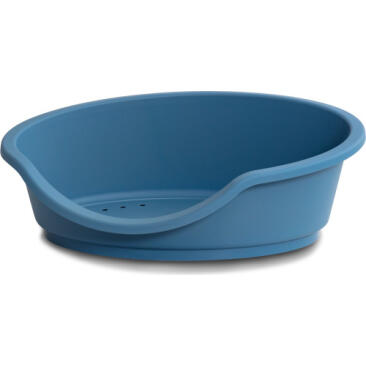 Лежак M.P.Bergamo TINO 80 ECO пластиковый, голубой