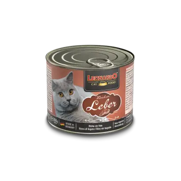 200гр Консервы Leonardo Liver для взрослых кошек от года с Печенью