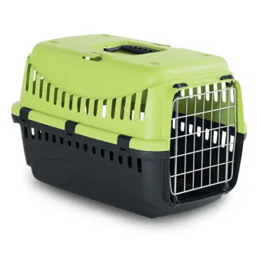 Переноска M.P.Bergamo GIPSY ECO L с металлической дверцей, 58x38x38см Зеленая