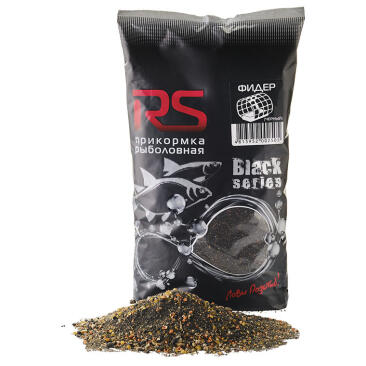 Прикормка рыболовная RS black series Фидер (черный)