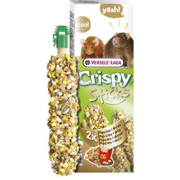 2х55гр Палочки-Лакомства Versele-Laga Crispy Sticks для Хомяков и Крыс с поп-корном и орехами