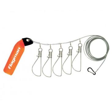 Кукан FLAGMAN на 5 застежек с поплавком