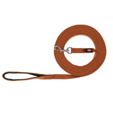 Поводок TRIXIE для собак Tracking Lead, M, тросовый, хлопок, 5м/20мм, коричневый