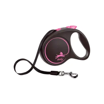 Рулетка FLEXI Design L 50кг 5м шлея, розовый