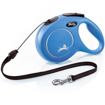 Рулетка FLEXI New Classic M 20кг 8м трос, синий