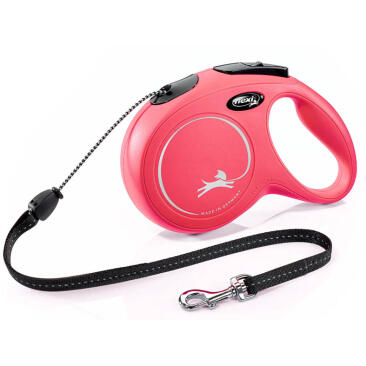 Рулетка FLEXI New Classic S 12кг 8м трос, красный