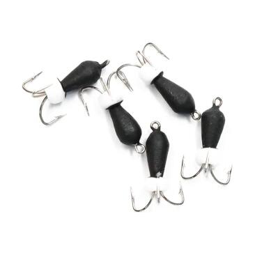 Мормышка вольфрамовая безнасадочная ЯМАН Черт с петлей, бисер белый, 0,6гр