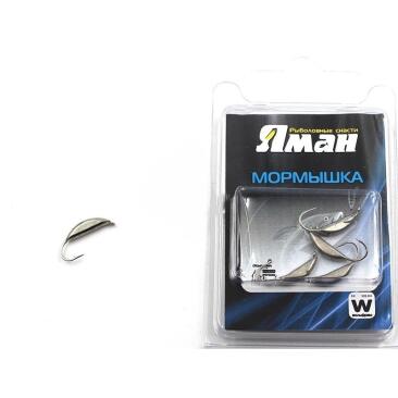 Мормышка вольфрамовая "ЯМАН" Супер банан с ушком 0,9гр, цв.никель
