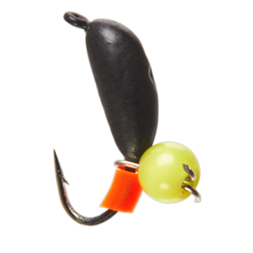 Мормышка вольфрамовая Lucky John БАНАН рижский с петелькой и бисером 030/Y