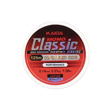 Леска KAIDA Mono Classic 125м 0,14мм, Коричневый