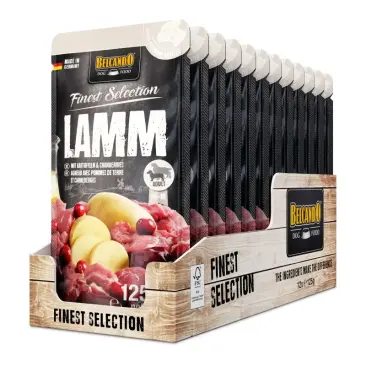 125гр Влажный корм Belcando Lamb with potatoes & cranberries для взрослых собак средних и крупных пород с Ягненком, картофелем и клюквой