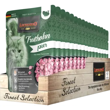 85гр Влажный корм Leonardo Pure Turkey для взрослых кошек от года с Индейкой