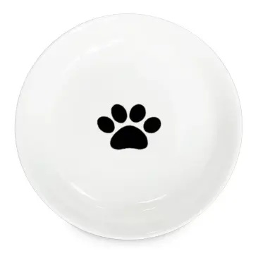 Миска Red Bow керамическая с рисунком "Лапка" Белая, 15см 250мл