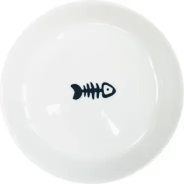 Миска Red Bow керамическая с рисунком "Скелет рыбы", 15см 250мл