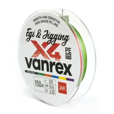 Плетенка Lucky John EGI & JIGGING x4 Multi Color 150м 0,14мм