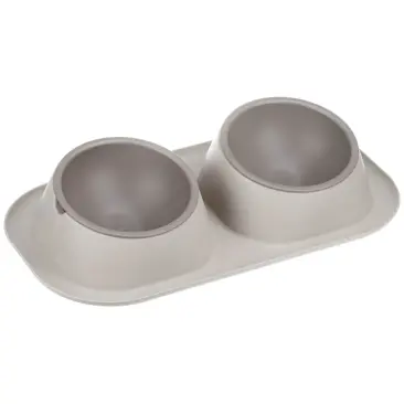 Миска двойная IDEA для кошек и собак "Твикс мини" Капучино, 2шт*0,2л
