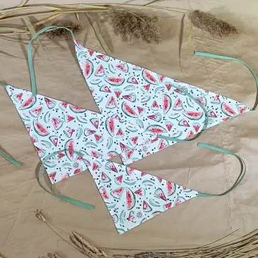 Бандана-косынка Happy Friends №1 для собак и кошек, Арбузики, 53*30*15см