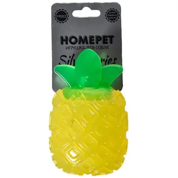 Игрушка WOGY для собак Ананас мигающий 10*7см