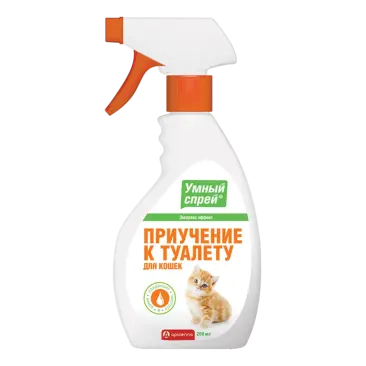 Умный спрей Apicenna приучение к туалету для кошек, 200мл