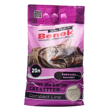 Наполнитель S Benek Compact Лаванда, 20л