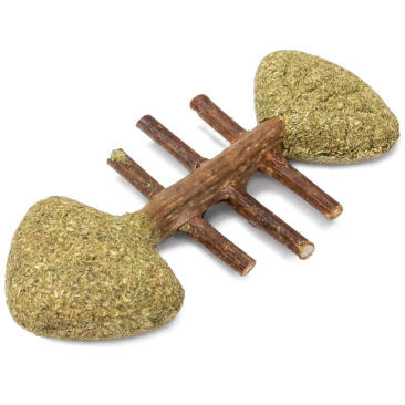 Игрушка Triol NATURAL для кошек из мататаби "Рыбка", 80мм