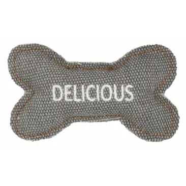 Игрушка Barry King для котов Косточка из прочного материала серая, 10,5*6см