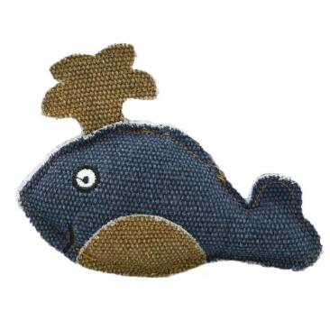 Игрушка Barry King для котов Кит из прочного материала синий, 11*9см