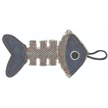 Игрушка Barry King для котов Скелет из прочного материала серо-гранатовый, 14*7,5см