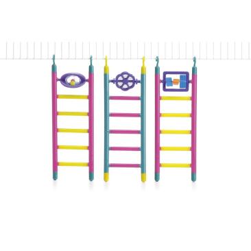 Игрушка для птиц Beeztees "Лесенка с игрушкой 6 шагов", 21см