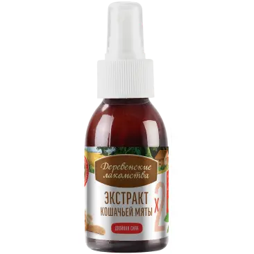 Экстракт кошачьей мяты Деревенские лакомства "Двойная сила", 100мл