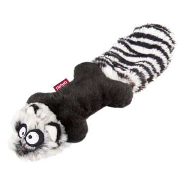 Игрушка Gigwi "Енот с пищалками" для собак, 24см