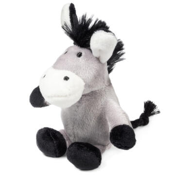 Игрушка GiGwi для собак Ослик с пищалками, 10см