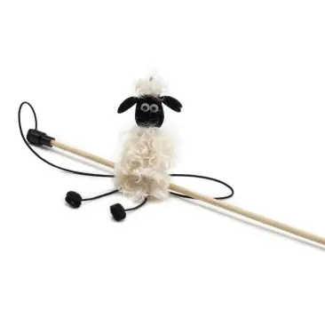 Удочка-Дразнилка GoSi Барашек Пашка кучерявый, 45см