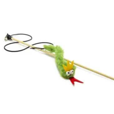 Удочка-Дразнилка GoSi для кошек "ЗМЕЙКА Ира" 17см