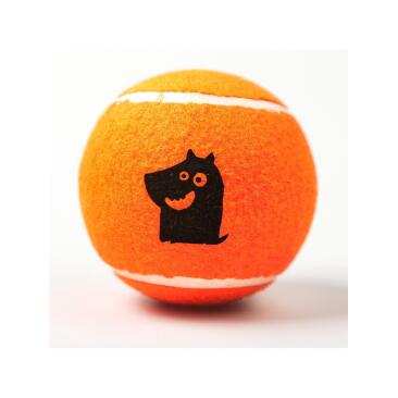 Игрушка Mr.Kranch для собак Теннисный мяч большой с пищалкой 9см оранжевый