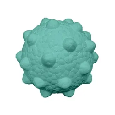 Игрушка Mr.Kranch Мяч с шипами для собак Неоновая голубая, 9,8см