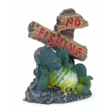 Декорация PRIME Крокодильчик для аквариума, 5,5*4*6,5см