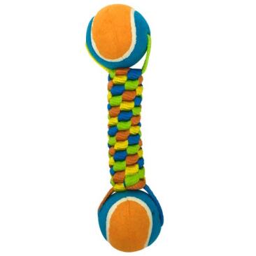 Игрушка Petpark для собак Плетенка с теннисным мячом 6см