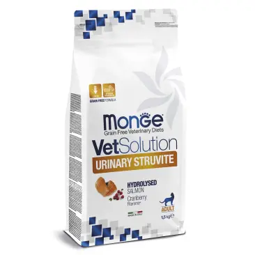 1,5кг Корм Monge VetSolution Cat Urinary Struvite Ветеринарная диета для кошек при мочекаменной болезни струвитного типа