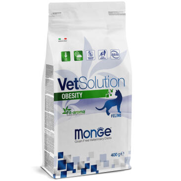 0,4кг Корм Monge VetSolution Cat Obesity Ветеринарная диета для снижения избыточного веса кошек