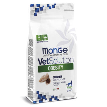 1,5кг Корм Monge VetSolution Cat Obesity Ветеринарная диета для снижения избыточного веса кошек