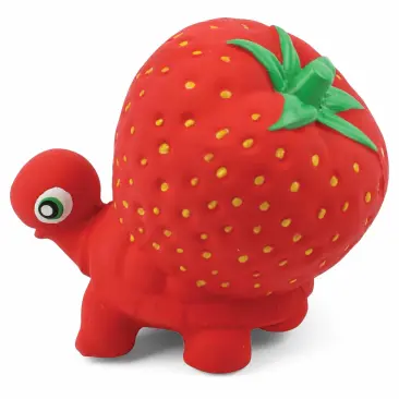 Игрушка Triol "Черепашка с клубникой" для собак, 10,5см