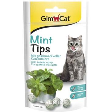 Витаминное лакомство GIMCAT "MINTTIPS" 40гр для кошек с кошачьей мятой